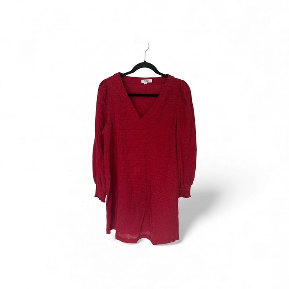 BB Dakota by Steve Madden Ruston textured long-sleeve shift mini dress - Picture 2 of 4